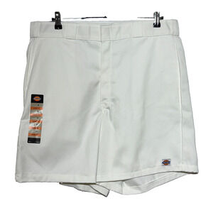 Dickies Shorts Mens 36 White Painters Loose Stain Release Utility Workwear NWT